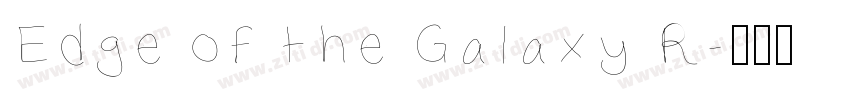 Edge of the Galaxy R字体转换